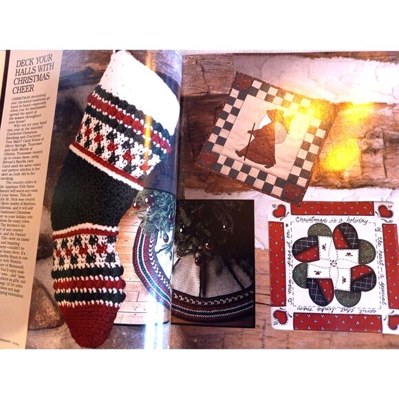 Country Handcrafts Holiday 1987 Full Size Sewing Patterns Christmas Issue - Picture 4 of 8